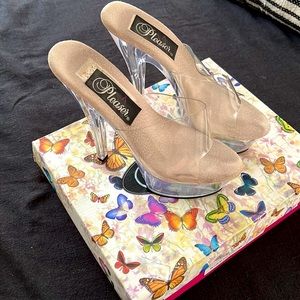 Pleaser stripper style heels size 7/ like new